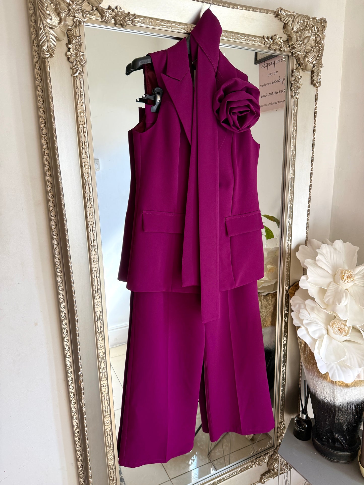 The ‘Zara’ Luxe Corsage Trouser Suit