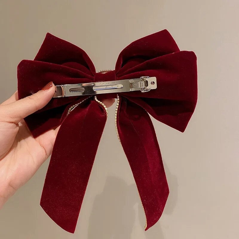 Large Velvet Hair Clip