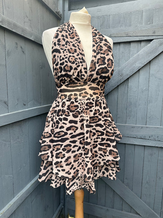 Leopard Print Tier Dress