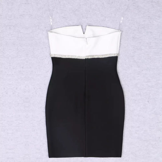 ‘Lana’ Luxe Monochrome Dress